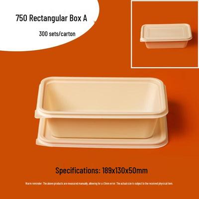 Umweltfreundliche Einweg-Rechteckige Takeaway-Essensbox