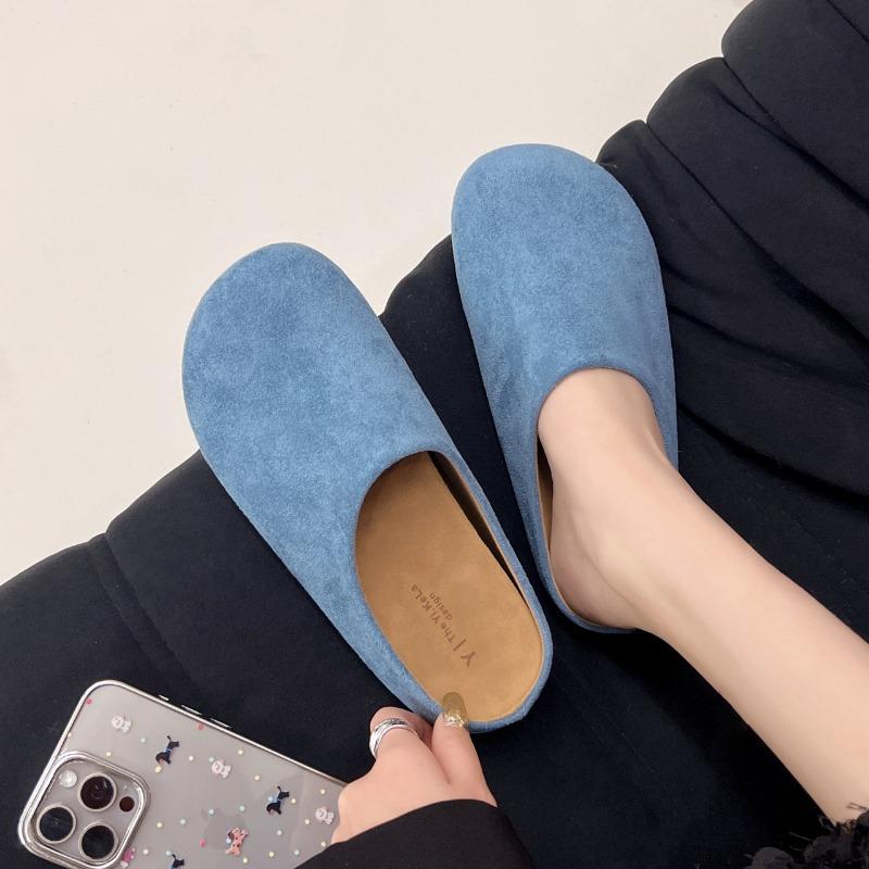 

Толстоподошвенная голова сумки, полушлепанцы, женская летняя верхняя одежда, новые модели весна-осень, ретро для беременных, уродливый и милый, Бокен Бантао 40 синий