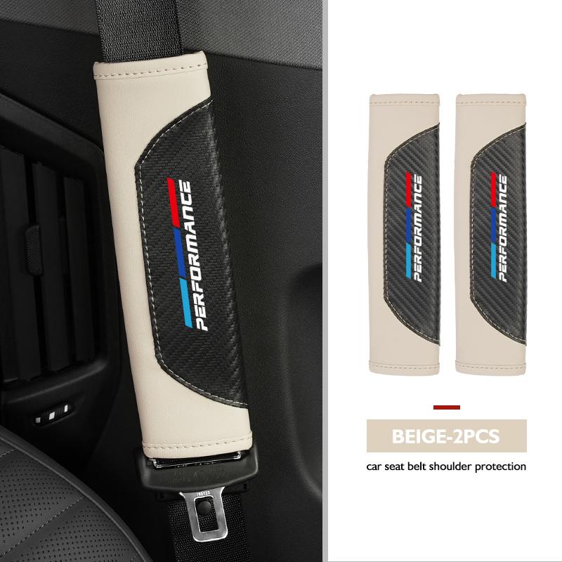 

1PC Car Shoulder Protection Texture Seat Belt Protective Cover For BMW 1 2 3 5 7 Series X1 X2 X3 X4 X5 X6 G20 G30 G11 G12