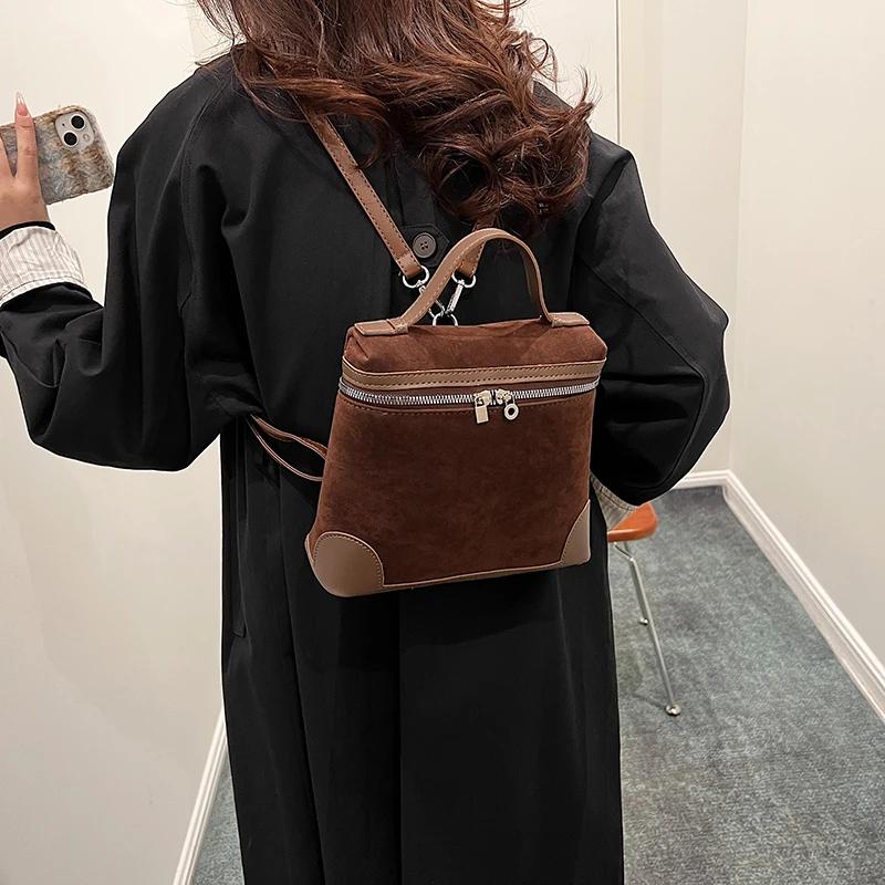 Solid zipper shoulder bags for women pocket with flap bucket type comfortable PU bags high quality fashionable