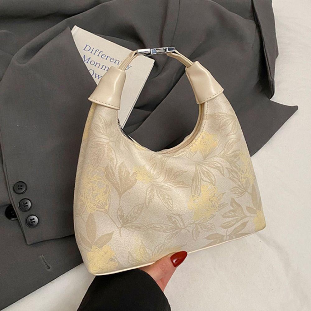 Cheongsam Accessories Embroidery Wrist Bag Flower Pattern Hanfu Printing Handbag Women