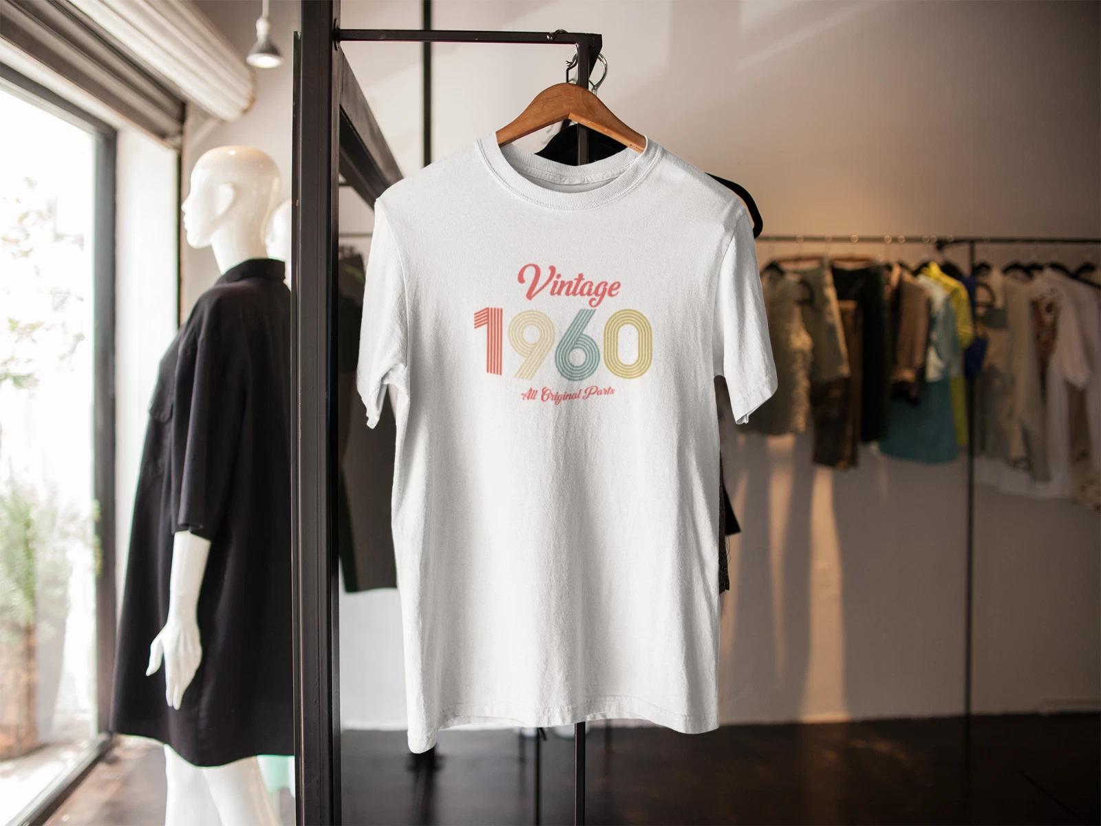 BIRTHDAY YEAR 60s VINTAGE ALL ORIGINAL PARTS T SHIRT CHOOSE YOUR YEAR GIFT S