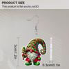 2D Flat Christmas Acrylic Earrings Decoration Red and Green Gnome Pendant Jewelry Ladies Christmas Gift