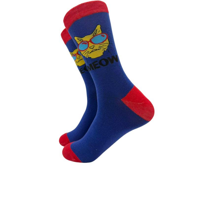 Dámske trendy bavlnené ponožky Fruit Art so strednou rúrou – štýlové, priedušné a teplé na všetky ročné obdobia