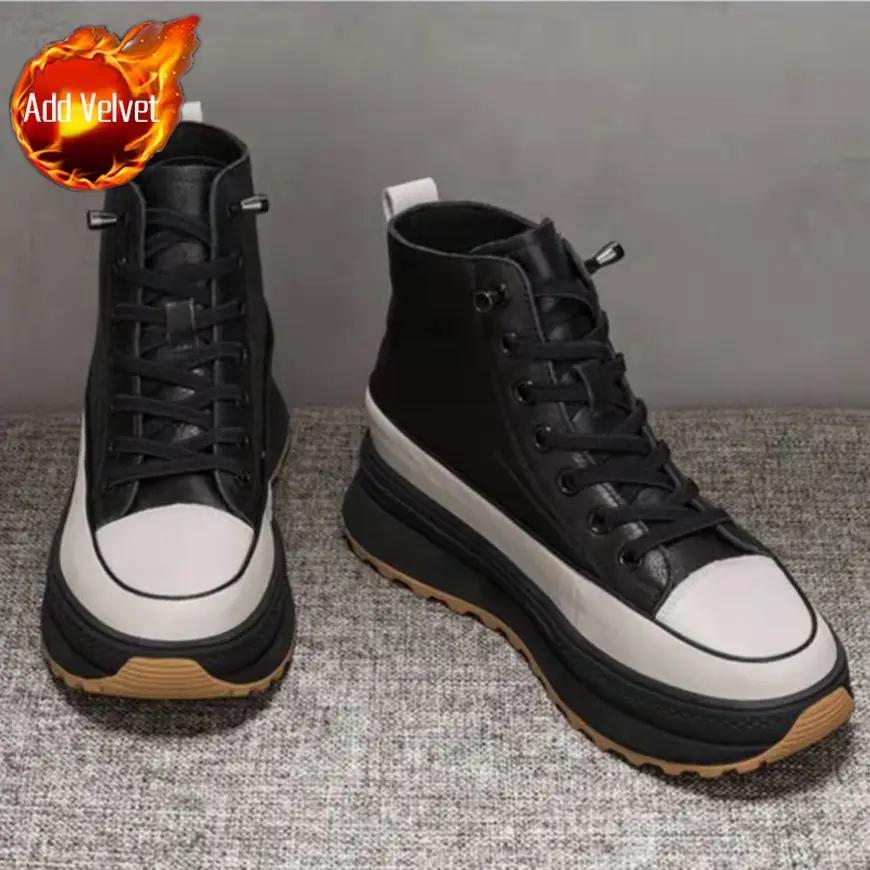 

Ботильоны для женщин со шнурками Ботильоны на высокой платформе со шнуровкой Женские короткие туфли Массивная обувь Удобная и элегантная Популярная модель 2000 года 40