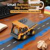 1:64 Alloy Engineering Vehicle 2.4G Mini Remote Control Dump Truck  Desktop Toys One-click Rc Carriage Lift Toys for Children