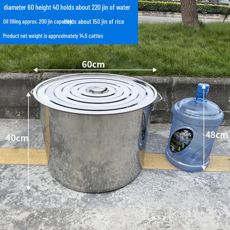 

JPHZNB Thickened Stainless Steel Multipurpose Bucket with Lid