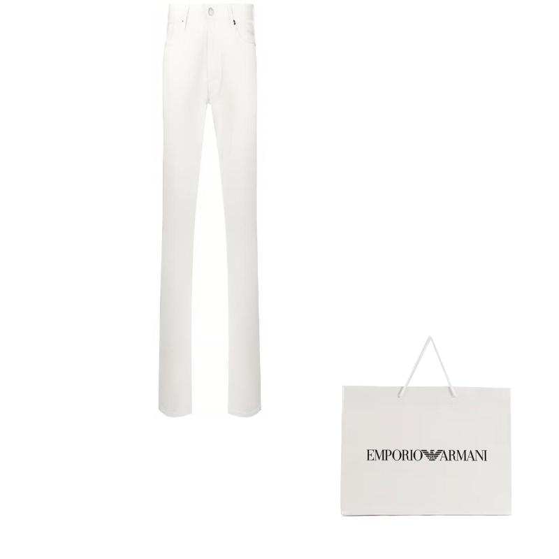 EMPORIO ARMANI SS22 Jeans Men's White 8N1J061-NJ9Z-0101
