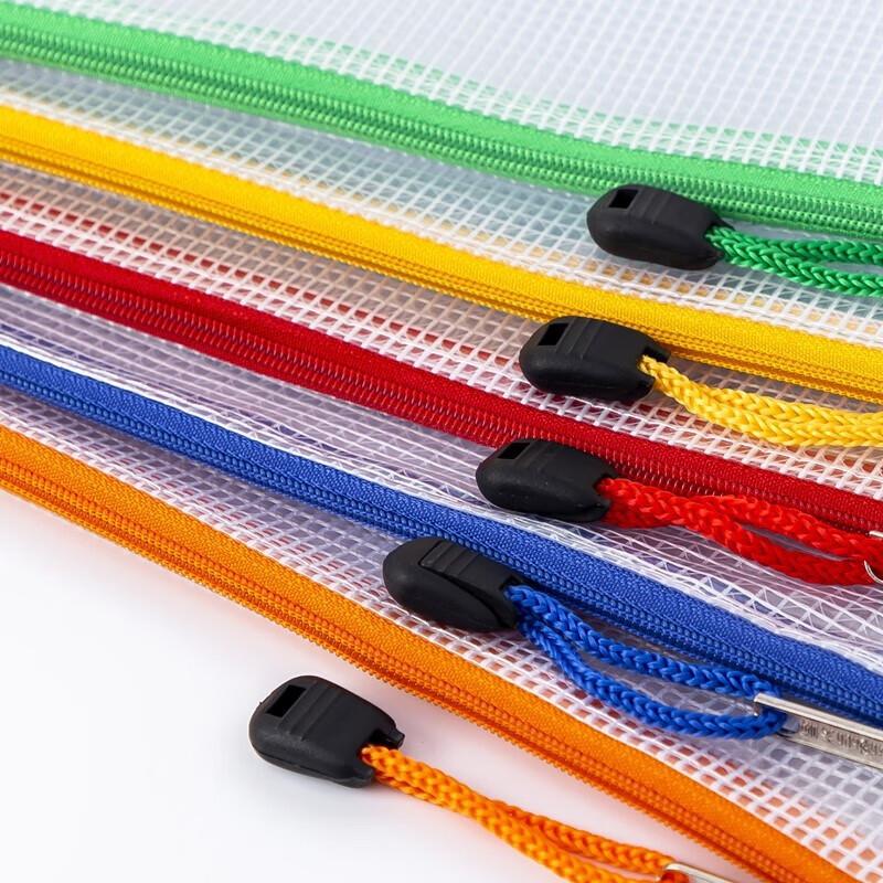 Lvwon Transparent Waterproof Mesh Zipper File Bags