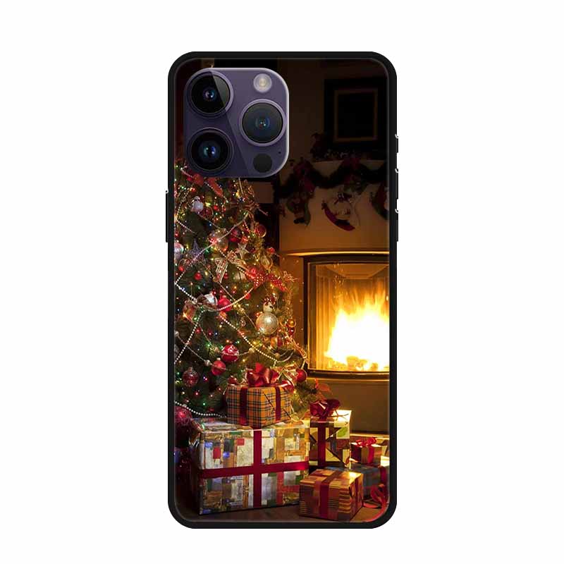 Christmas Case For iPhone 15 Pro Max Cover iPhone 15 Plus Lovely Soft Silicone TPU Back Phone Case For iPhone 15 Pro Cover Coque
