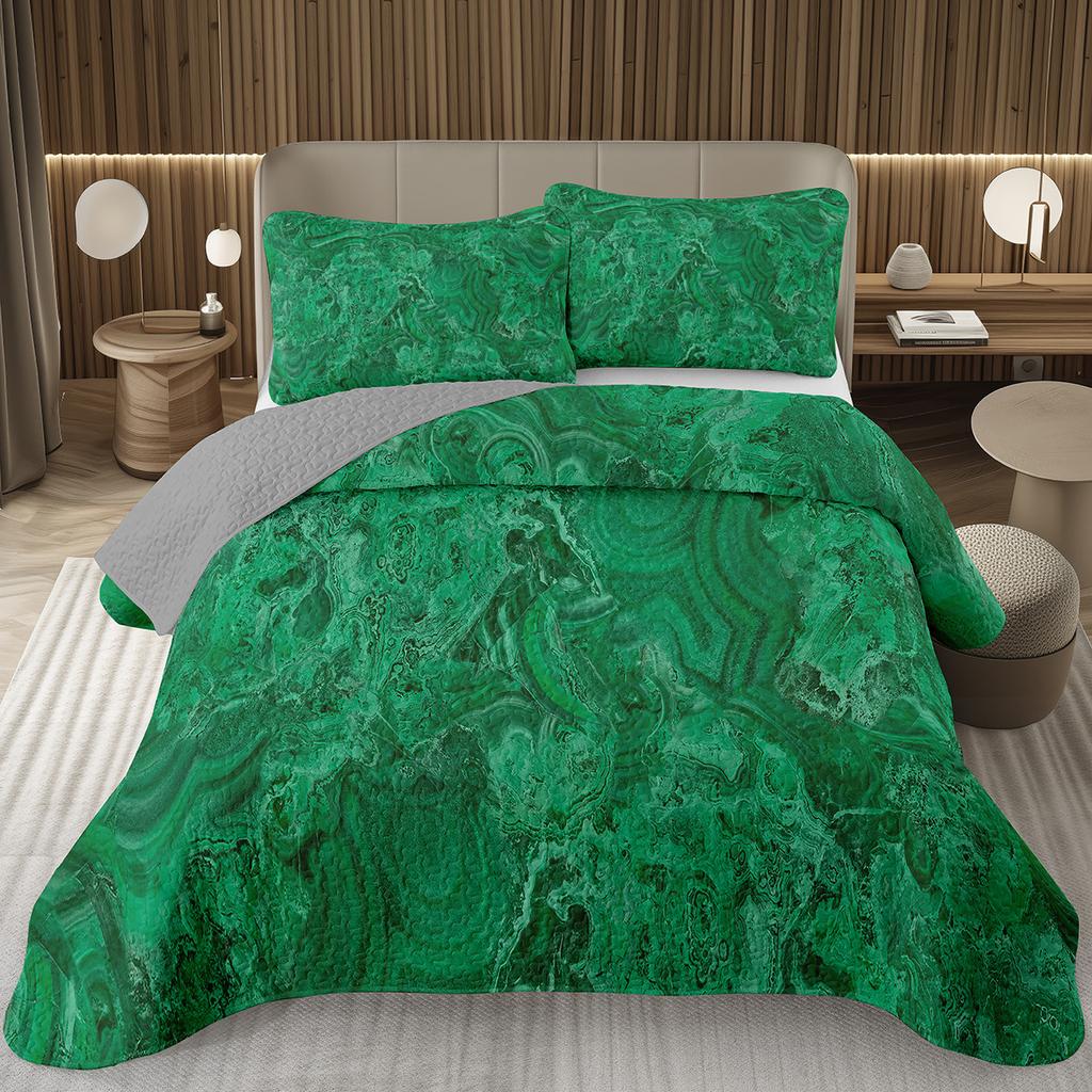 Marble Bedspread Tie Dye Fluid Abstract Art Hipster Coverlet Stone Marble Full Queen Bedding Set Reversible Quilted Bedspreads