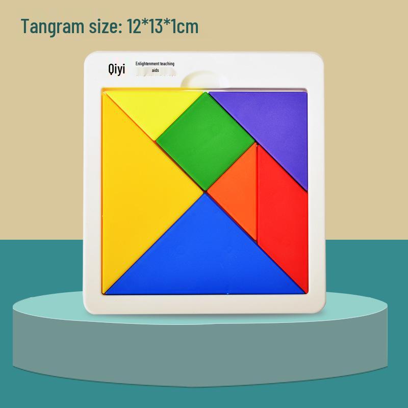 Qiyi Magnetic 3D Tangram Puzzle for Kids – Educational DIY Board for Kindergarten & Primary School