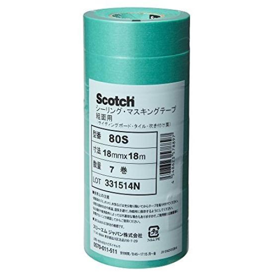 3M Scotch Maskovací páska pro hrubé 18 mm široké x 7 18x18 povrchy, 80S, 18M, role, 80S,