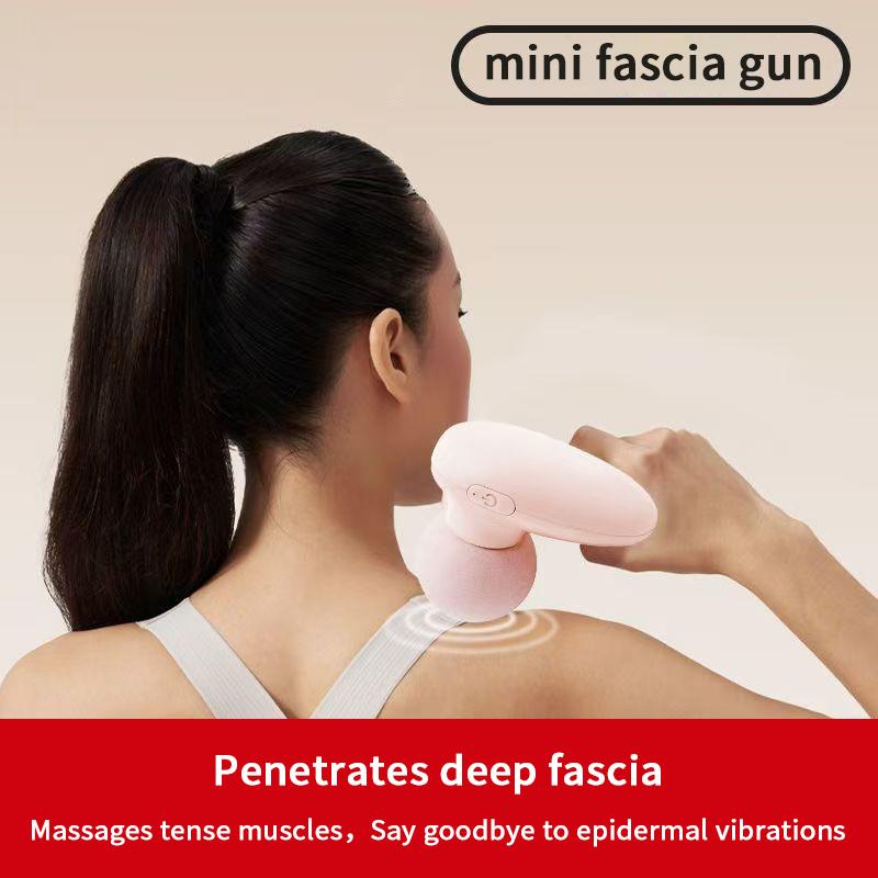 Portable Mini Electric Massage Facial Percussion Pistol Massager Body Deep Tissue Muscle Relaxation Pain Relief Body Massager