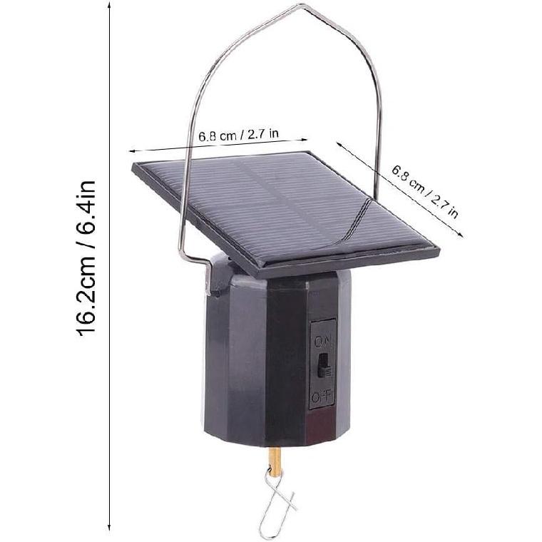 

Hanging Rotating Motor, Solar Powered Revoing Motor for Wind Chimes, Small Motor for Patio Garden Lawn Entryway Decor