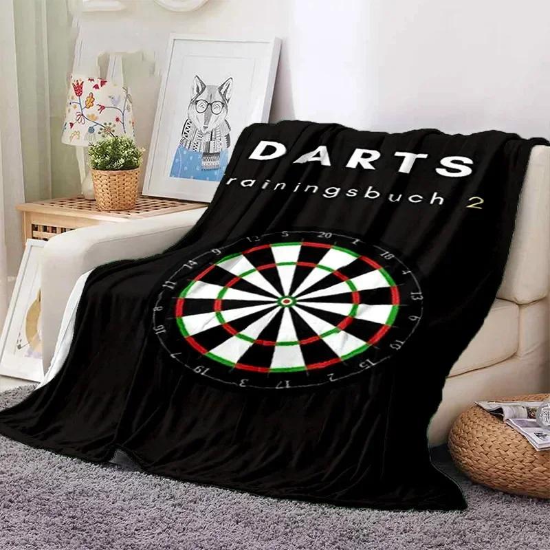 Darts Pattern Flannel Throw Blanket Blank Soft Warm Series and Ice Fire Darts Fashion Flannel Warm Sofa Bed Camping Kids Gifts