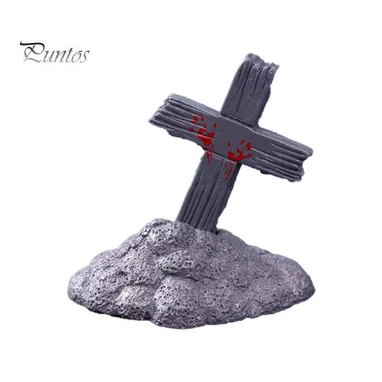 Halloween Aquarium Ornaments Miniature Resin Ornaments, Micro Landscape Desktop Decor, Horror Party Table Decor Scene Accessories for Fish Tank