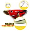 6cm 12.7g Simulace Cikády Rybářské Lure Kovová Čepel Křídla Popper Plovoucí Tvrdé Wobblery Návnada Crankbait Rybářské Příslušenství