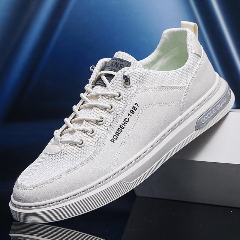 

Fashion Fashion Luxury Leather Net Surface Soft Sole Casual Men s Flat Shoes Spring Autumn Designer New Male Sneakers Driving Shoes Man 44