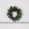 Candle Ring Wreath Greenery Artificial Garland Pillar Candleholder for Party Home