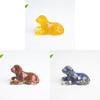 White Crystal Resin Dog Statue With Modern Design For Living Room Decor Gift