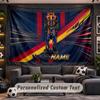 Wall Hanging Tapestry Custom NameRed Bull Racing Pattern Personalized Printed Fabric Wall Decor