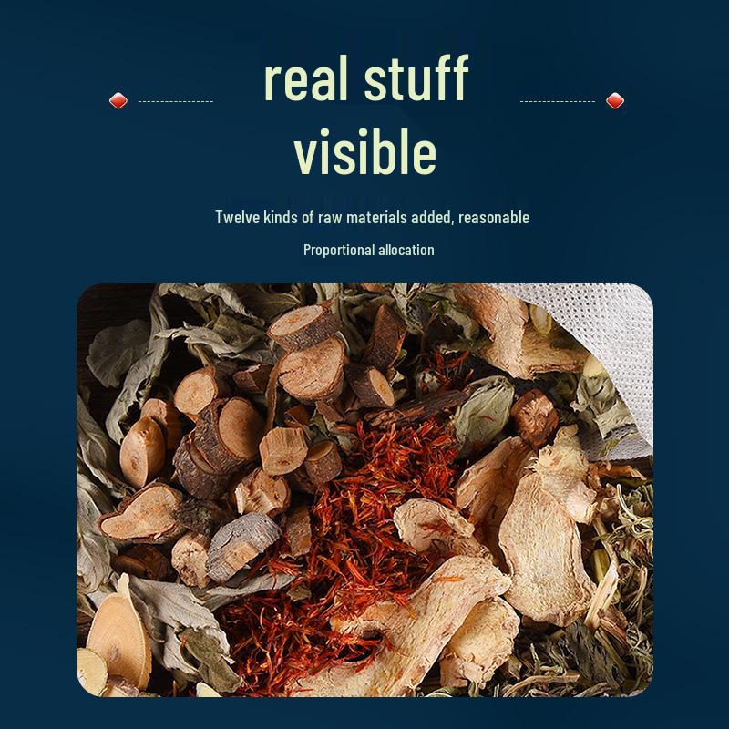 Twelve Flavor Herbal Foot Soak Bags: Winter Mugwort, Safflower, Old Ginger