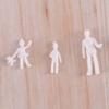Dovhmoh 100pcs HO Scale 1:100 White Model People and Train Figures, Unpainted