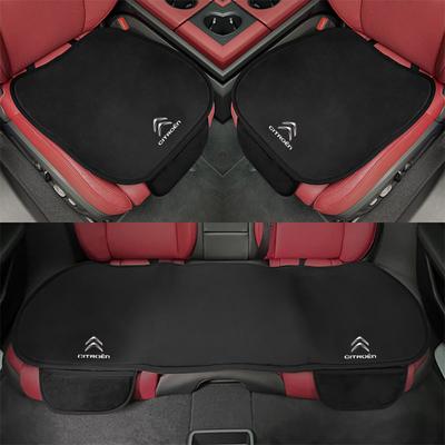 Car Seat Cushion Non-Slip Cover Flannel Velvet Plush for C3 C4 C5 Aircross C3-XR Berlingo Jumper Saxo ë-C3 C5 Accessory