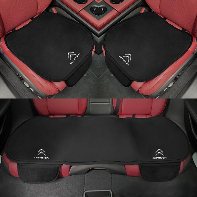 Car Seat Cushion Non-Slip Cover Flannel Velvet Plush for Citroen C3 C4 C5 Aircross C3-XR berlingo jumper saxo ë-C3 c5 Accessory aik256