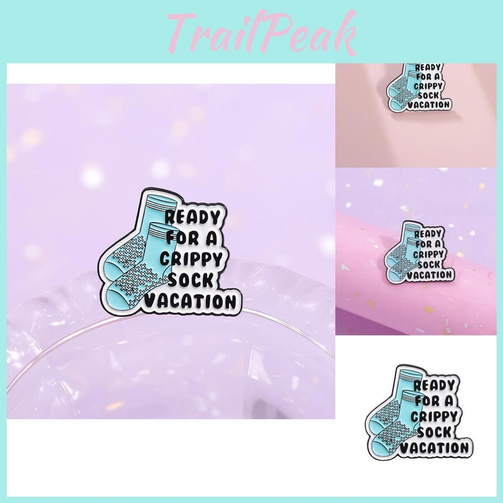 Playful Metal Badge Brooch In Fun Cartoon Sock Design Ideal For Summer Fashion Accessories