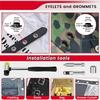 A84E-120 Sets 1/2 Inch Grommet Tool Kit 2 Heights Of Grommet Kit, Eyelets And Grommets With 4 Install Tools For Leather,DIY