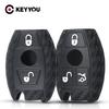 KEYYOU 2/3 Buttons Carbon Silicone Car Key Case Auto Key Protector Cover For Mercedes Benz A180 A200 A260 W214 W211 A Classe