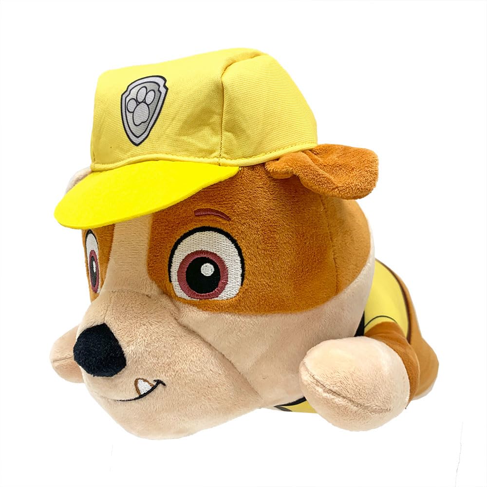 Paw Patrol Super Big Plush Toy, Approximately 40cm, Lying Down, Official Merchandise (Rubble)