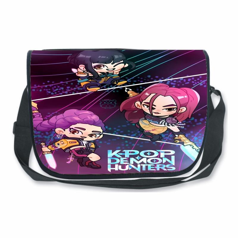 Huntrix Kpop Dämonenjäger Kinderrucksack und Umhängetasche für Grund- und Sekundarschüler