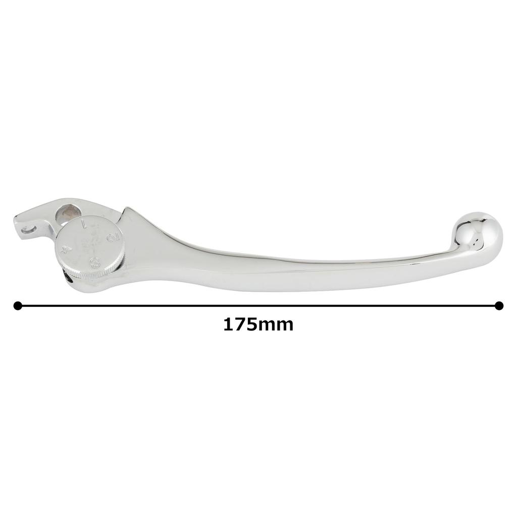 Kijima Motorcycle Parts Brake Lever Adjustable Universal for and (Right Lever) Type, Plated, Yamaha, Suzuki, Kawasaki, 202-308MR