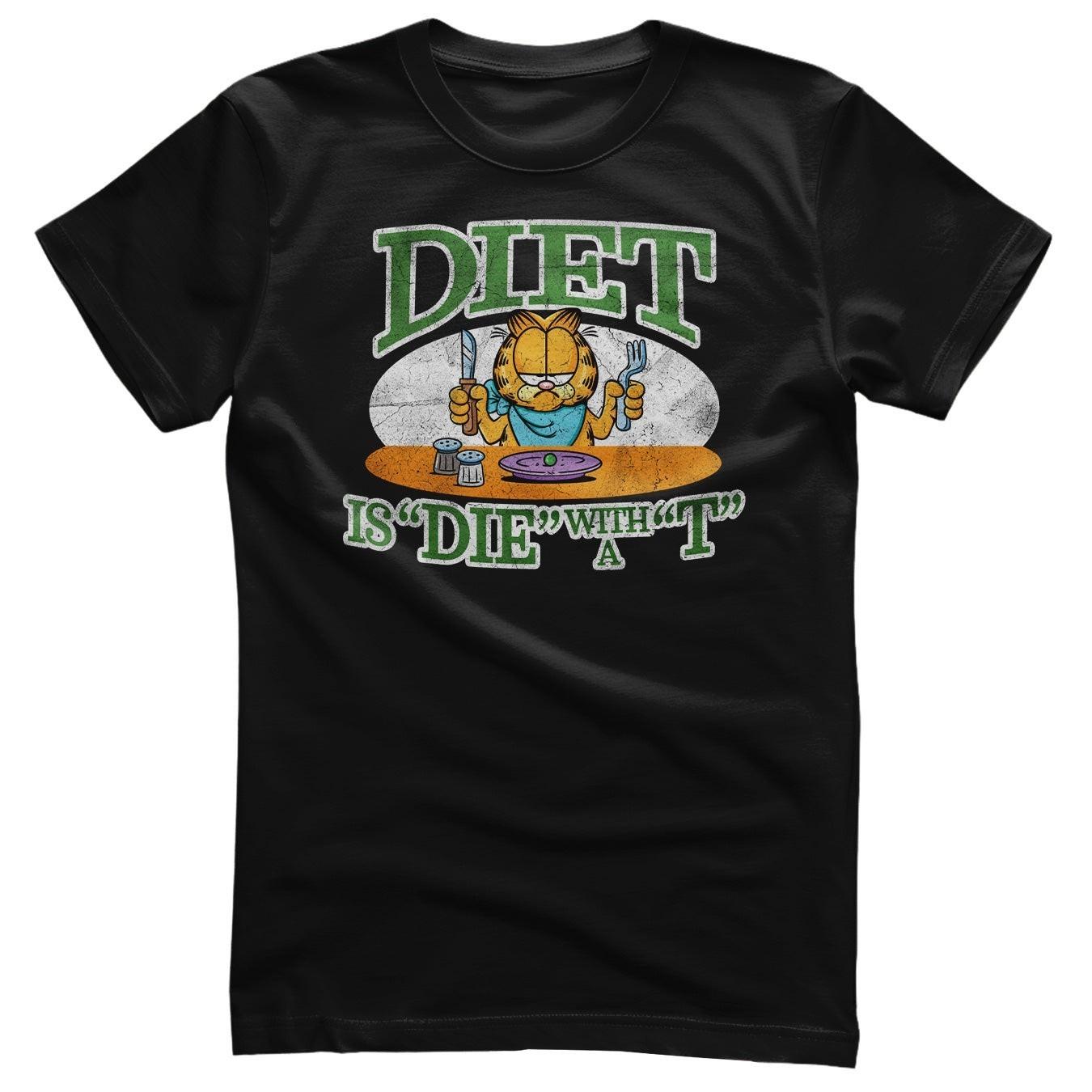 Officially Licensed Garfield Diet is Die With a t Mens T-Shirt S