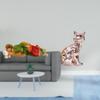 Resin Joseph Cat Statue Figure Sleeping Jesus Animal Sculpture Decorative Desk Display Art Craft