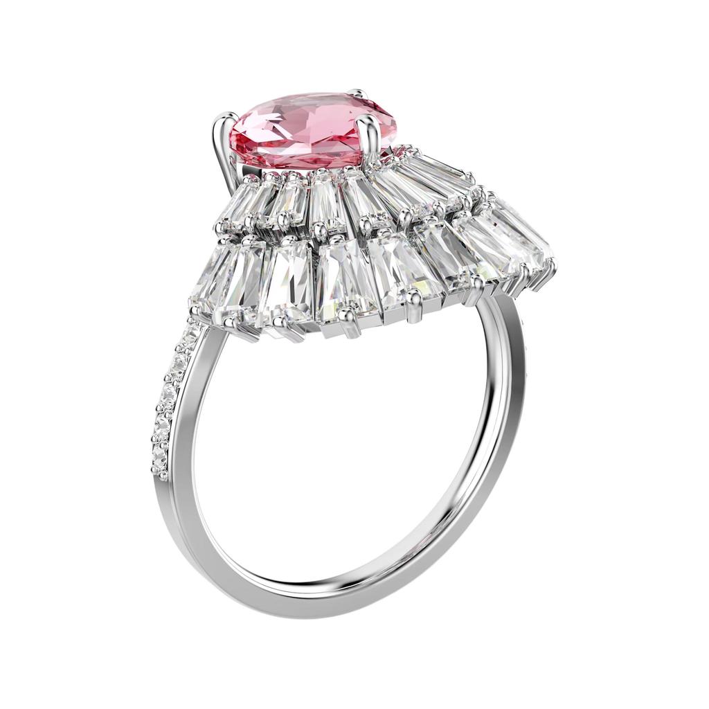 Swarovski Idyllia Pattern Ring With Cubic Zirconia Women Rings Silver 5687609