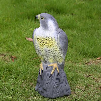 Yousheng Horned Eagle Decoy Bird Scarecrow Eagle Figurine Garden Protector Natural Enemy Pest Deterrent Scarecrow for Gardens Patios Porches Balconies