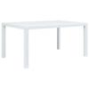 Day and Night - Day and Night White Rattan Look Plastic Garden Table 150x90x72 Cm