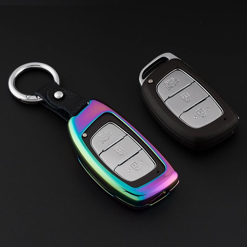 Hyundai Mistra, Elantra, ix35, Santa Fe, Sonata 9, Tucson Genuine Leather Car Key Cover
