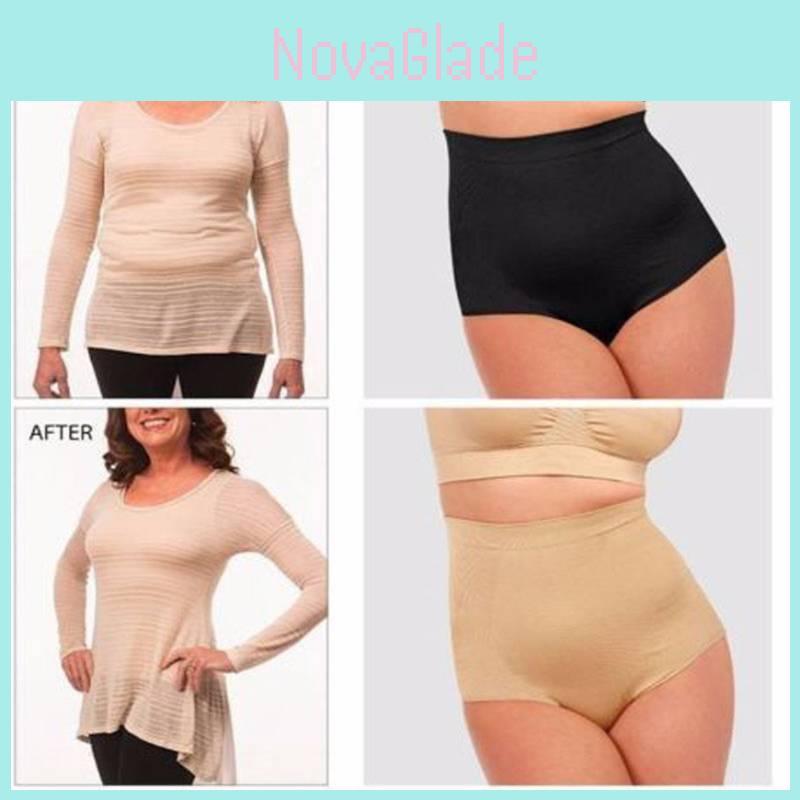 Seamless High-waist Body-shaping Panties Breathable Nylon Fabric For Postpartum Women
