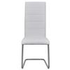 VidaXL 2x Chaise de Salle à Manger Cantilever Blanc Chaises à Manger Cuisine 242287