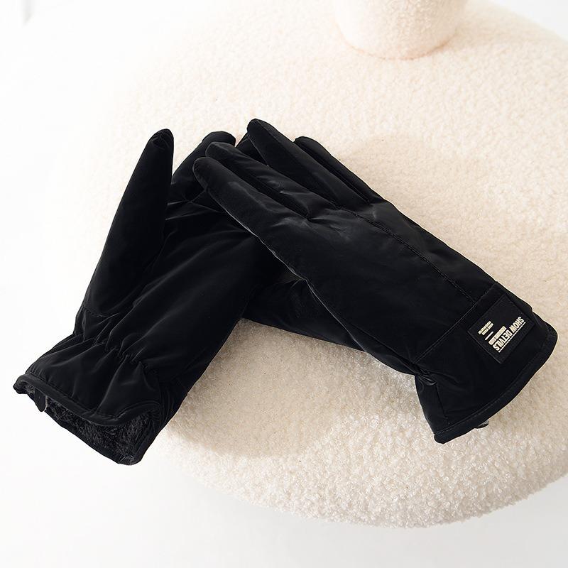 Gloves Men's Thickened Fleece Winter Riding Electric Vehicle Cold and Warm Winter Windproof Outdoor Motorcycle Fashion