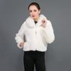 Youthful Mink Fur Coat: Short Style with Fur Collar, European & American Fashion, Women's Warm Outerwear.