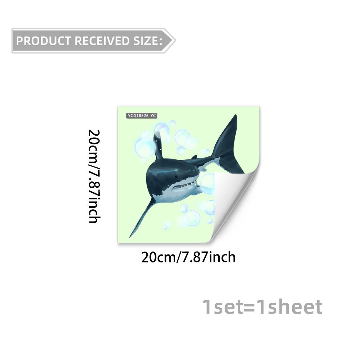 

1PC Glow-in-the-dark Dolphin Toilet Sticker Self-adhesive Waterproof PVC Children Room Bedroom Bathroom Home Decoration Sticker
