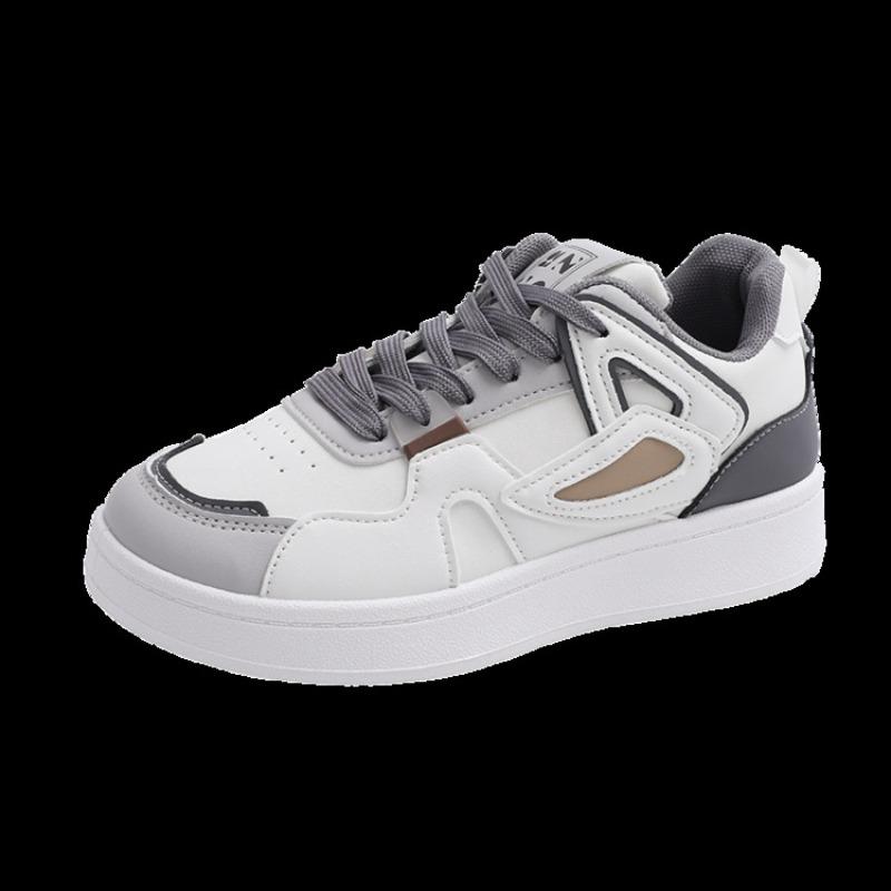 Couple Color Matching Sports Shoes Women's Autumn Retro Lace-up Casual Shoes Campus Style Versatile Board Shoes