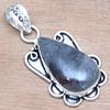 Pendant Black Rutile Gemstone Gift For Her Silver Jewelry 2"
