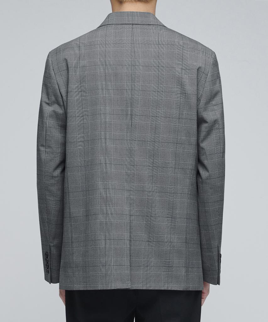 Musinsa Standard Glen Check Basic Blazer [Medium Grey]